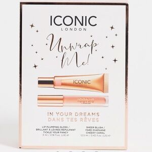 NIB ICONIC London In Your Dreams Gift Set lipgloss and blush
